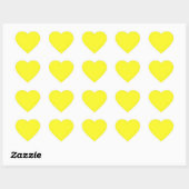 Briljantaarn gele zonnestaart hart sticker (Vel)
