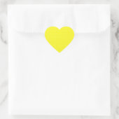 Briljantaarn gele zonnestaart hart sticker (Tas)