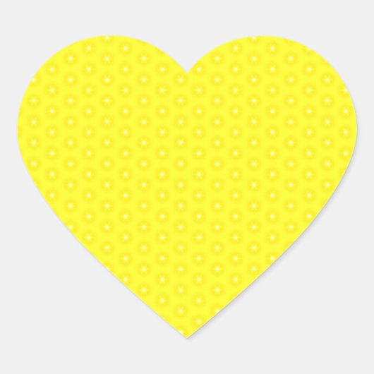Briljantaarn gele zonnestaart hart sticker (Voorkant)