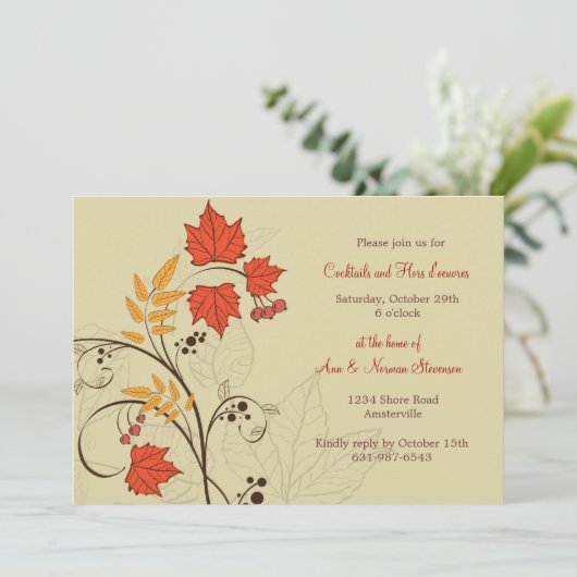 Briljantaarns uitnodiging (Staand voorkant)