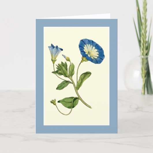 Briljantblauw bliksem blanco kaart (Voorkant)