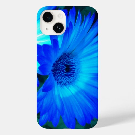 Briljantblauw Daisy Case-Mate iPhone Case (Achterkant)