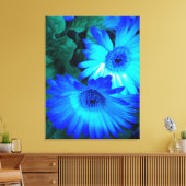 Briljantblauw doek canvas afdruk (Insitu (Woonkamer))