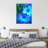Briljantblauw doek canvas afdruk (Insitu (Slaapkamer))