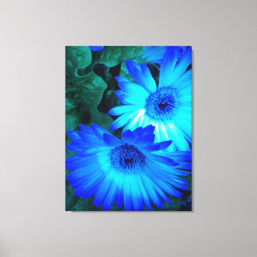 Briljantblauw doek canvas afdruk (Voorkant)