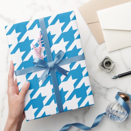 Briljantblauw opbergpapier met blauw opbergsysteem cadeaupapier (Geschenken)