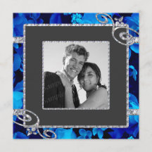 Briljantblauw Roos en diamanten zwemmen CSTM