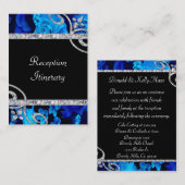 Briljantblauw Roos en diamanten zwemtocht Informatiekaartje (Voorkant / Achterkant)