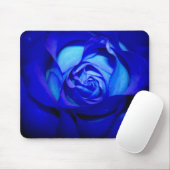 Briljantblauw Roos mousepad Muismat (Met muis)