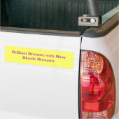 Briljantbruin met veel ballonmomenten bumpersticker (Op Truck)