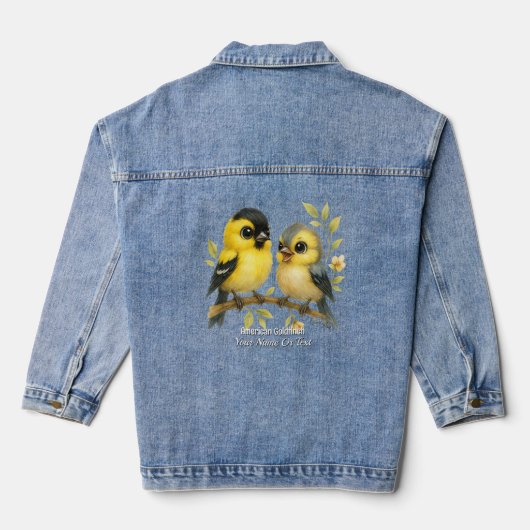 briljante amerikaanse goudvink denim jacket (Achterkant)