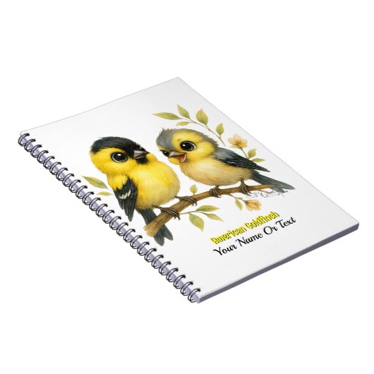 briljante amerikaanse goudvink notitieboek (Rechterzijde)