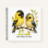 briljante amerikaanse goudvink notitieboek (Voorkant)