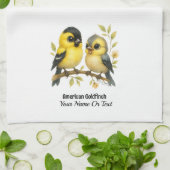 briljante amerikaanse goudvink theedoek (Gevouwen)