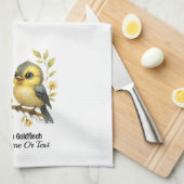 briljante amerikaanse goudvink theedoek (Quarter Fold)