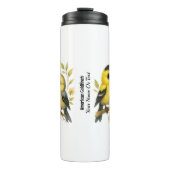 briljante amerikaanse goudvink thermosbeker (Voorkant)