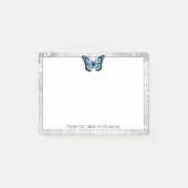 Briljante blauwe vlinder post-it® notes (Voorkant)