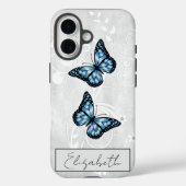 Briljante blauwe vlinders Case-Mate iPhone case (Achterkant)