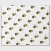 briljante bloemen cadeaupapier (Vlak)