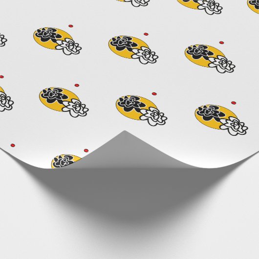 briljante bloemen cadeaupapier (Hoek)