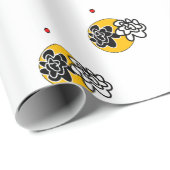 briljante bloemen cadeaupapier (Rol Hoek)