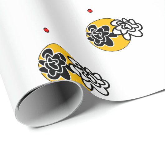 briljante bloemen cadeaupapier (Rol Hoek)