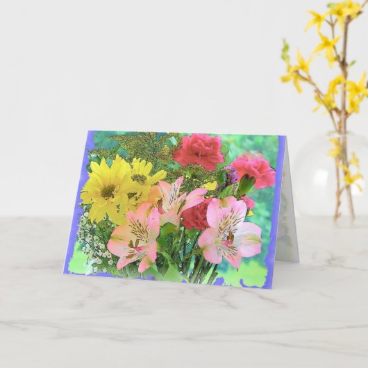 Briljante Bos Kaart (Gele Bloem)