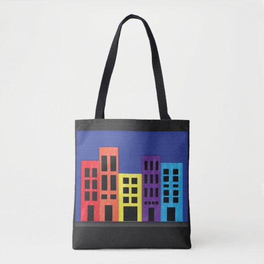 Briljante Canvas tas Gebouwen (Voorkant)