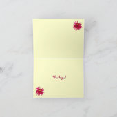 Briljante Dahlias dank u Bedankkaart (Binnen)