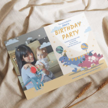 Briljante Dino Feest Pret Kleurrijke Cute Dinosaur