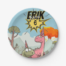 Briljante Dino Verjaardag, Schattige Cartoon Dino