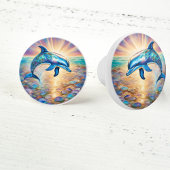 briljante dolfijn keramische knop