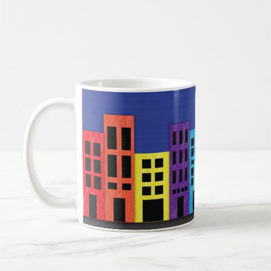 Briljante gebouwen koffiemok (Links)