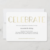 Briljante Geest Afstudeeraankondiging Uitnodiging (Achterkant)