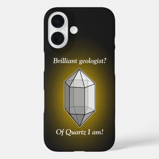 Briljante geoloog Quartz Pun Case-Mate iPhone Case (Achterkant)