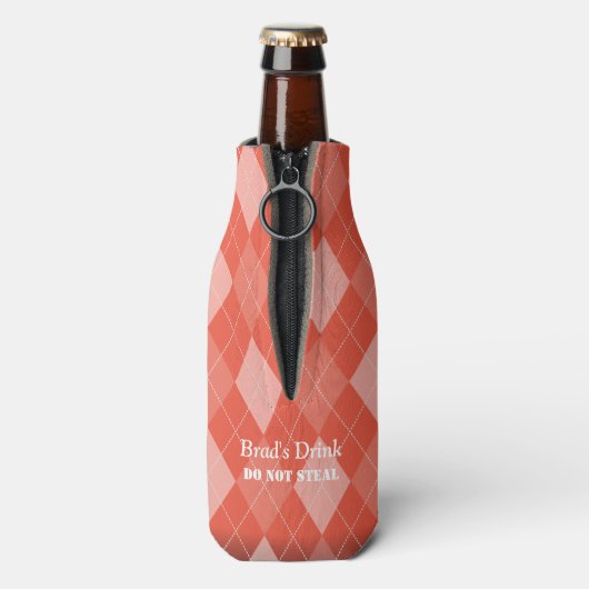 Briljante geoloog Quartz Pun Flesjeskoeler (Fles Achterkant)