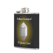 Briljante geoloog Quartz Pun Heupfles (Links)