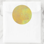 Briljante gouden gemarmerde kunst ronde sticker (Tas)