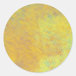 Briljante gouden gemarmerde kunst ronde sticker