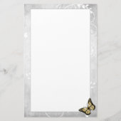 Briljante goudvlinderstationering briefpapier (Achterkant)