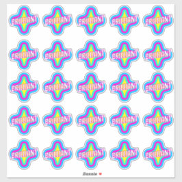 Briljante grappige Stickers van de leraar reward C