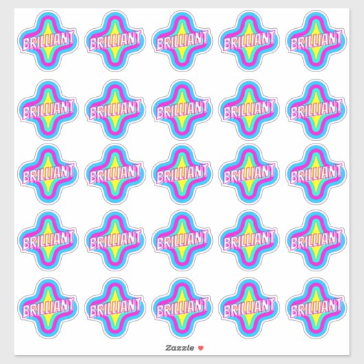 Briljante grappige Stickers van de leraar reward C (Vel)