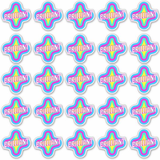 Briljante grappige Stickers van de leraar reward C (Voorkant)