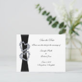 briljante harten aankondigingskaart (Staand voorkant)