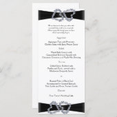 Briljante harten: Zwart lint en Diamant Menu (Voorkant / Achterkant)