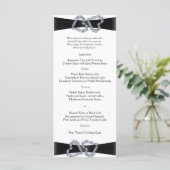 Briljante harten: Zwart lint en Diamant Menu (Staand voorkant)