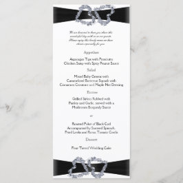 Briljante harten: Zwart lint en Diamant Menu