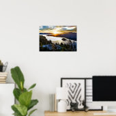 Briljante hemel op Emerald Bay Lake Tahoe Californ Poster (Thuiskantoor)