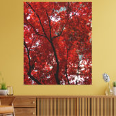 Briljante Herfst Foliage Shining Gloriously op een Canvas Afdruk (Insitu (Woonkamer))