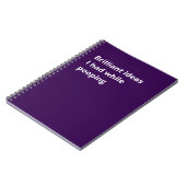 Briljante ideeën die ik had tijdens het poepen: Gr Notitieboek (Linkerzijde)